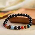 thumbnail image 2 of EOEMY 8mm 7 Chakra Men'S Hematite Natural Stone Lion Buddha Beaded Charm Bracelet Gift-176-43, 2 of 4