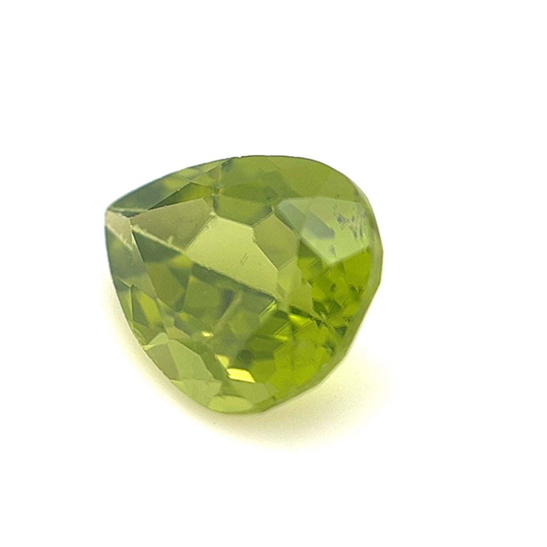Certified Real 2.25 Carat Peridot Pear Shape Brilliant Cut 10x8 mm Loose Gemstone August Birthstone