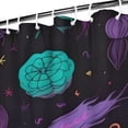 thumbnail image 3 of Psychedelic Halloween Pattern Shower Curtain 84"x72" ,Bathroom Decorative Shower Curtains Set with 12 Hooks,Modern Waterproof Washable Shower Curtain, 3 of 6