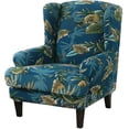 thumbnail image 1 of 2 Piece Stretch Wingback Chair Slipcover - Super Soft Fabric, 1 of 5