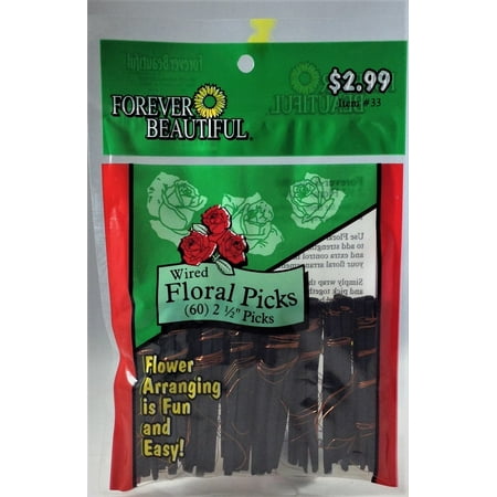 - Forever Beautiful Wired Floral Picks, 2 1/2