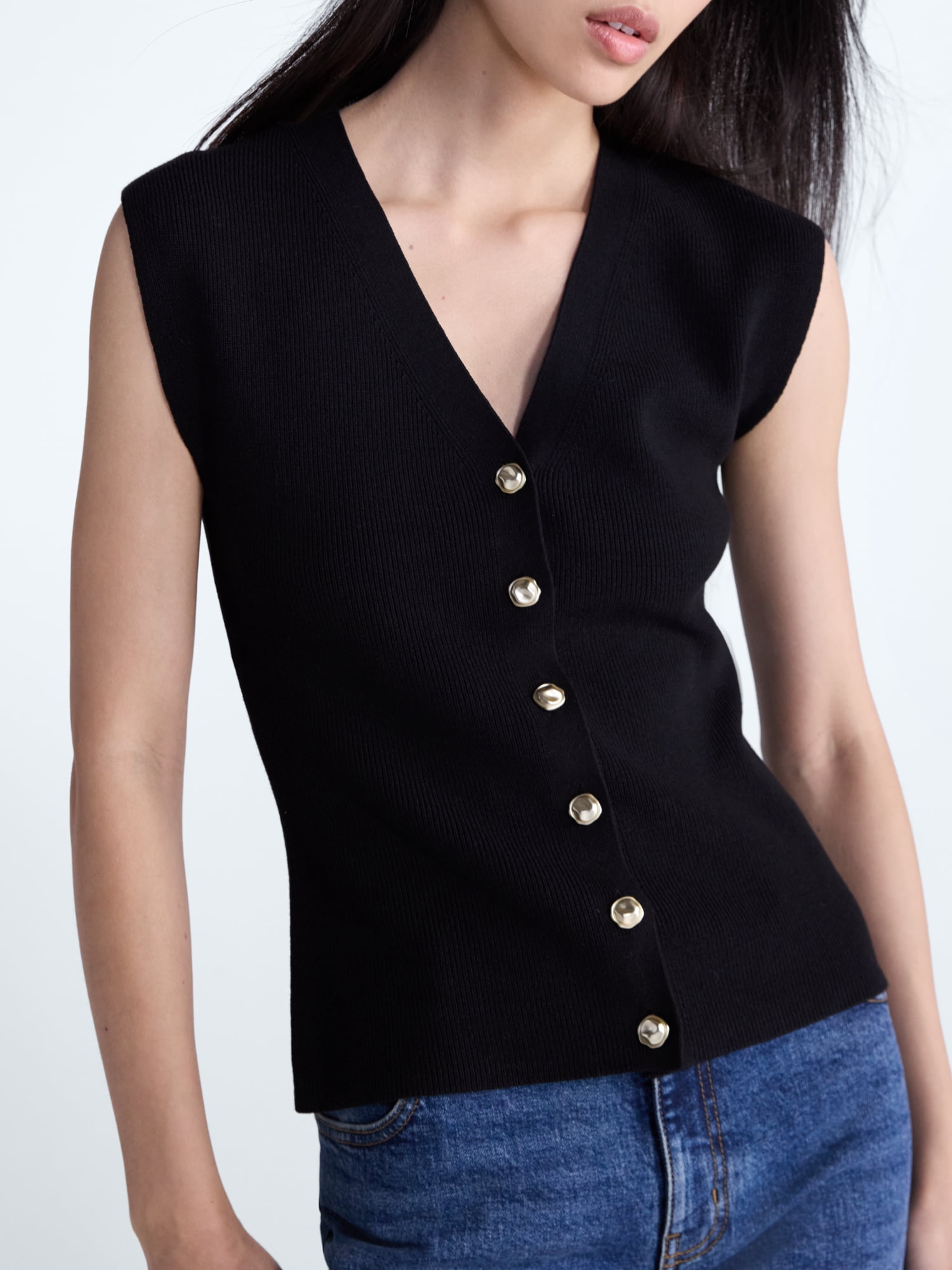 Scoop Women's V Neck Cardigan Sweater, Lightweight, Sizes XS-XXL