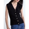 thumbnail image 4 of Scoop Women's V Neck Cardigan Sweater, Lightweight, Sizes XS-XXL, 4 of 4