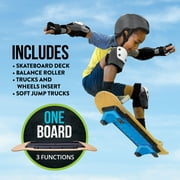 Flybar Learn to Skate, Skateboard Trainer, Balance Board for Boys and Girls, Ages 6 and up
