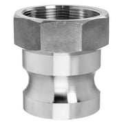 Cam and Groove Fitting - Aluminum - Type A - 3" Adapter x 3" Female NPT