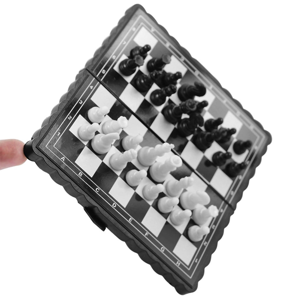 Travel Chess Set with Folding Chess Board Educational Toys for Kids and
