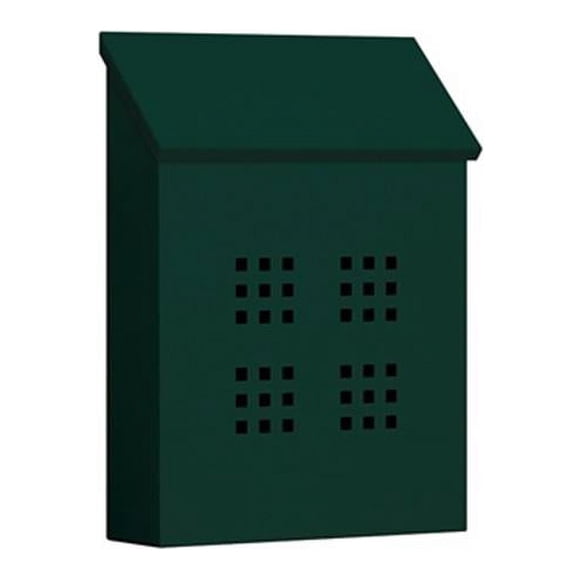 Salsbury 4625GRN Decorative Vertical Style Traditional Mailbox In Green