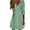 Green, variant on Diufon Cotton Linen Womens Dresses Stripe Printed Dress Lapel Button Long Sleeve Dress with Pockets