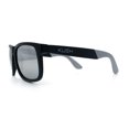 thumbnail image 6 of Kush Classic Matte Sport Horn Rim Plastic Color Mirror Sunglasses [Black Grey - Silver Mirror], 6 of 8