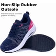 thumbnail image 7 of JOYFON Arch Support Womens Walking Shoes Orthotic Athletic Sneakers for Plantar Fasciitis Foot Pain Relief Tennis Shoes BluePink Size 6.5, 7 of 7