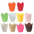 thumbnail image 3 of Pack Of 50 Tulips Cupcake Cases High Quality Greaseproof Muffin Cups Elegant Cupcake Wrappers for Various Baking Needs, 3 of 8