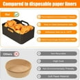 thumbnail image 6 of Toorise 2Pcs Air Fryer Silicone Pot with Handle Heat Resistant Air Fryer Silicone Basket Reusable Air Fryer Liner Easy to Clean Compatible with Air NinjasDZ201 Dual Air Fryer, 6 of 10
