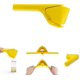 thumbnail image 1 of Lemon Juicer, Easy Squeeze Manual Lemon Juicer, Citrus Juicer That Folds Flat, Lemon Squeezer With Sideways Pivot, 1 of 5