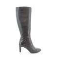 thumbnail image 3 of Alfani Womens Perrii Leather Closed Toe Knee High, Black Leather, Size 5.5, 3 of 5