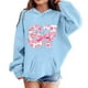 thumbnail image 2 of 67 Niños con capucha Niñas 6 7 Meme Sudadera cómoda manga larga Suéteres divertidos 6 7 Número impreso Novedad manga larga con capucha Suéter de moda cómodo once once hoodie (Azul celeste,4-5 años), 2 of 4