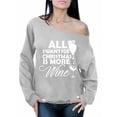 thumbnail image 1 of Awkward Styles All I Want for Christmas Is More Wine Off the Shoulder Sweatshirt More Wine Off the Shoulder Top Oversized Sweatshirt Wine Christmas Sweatshirt for Women Wine Christmas Sweater, 1 of 4