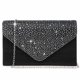 thumbnail image 1 of (00041074- Black) - Women's Evening Bag Envelope Rhinestone Party Prom Clutch Handbag Wedding Purse Shoulder Bag, 1 of 5