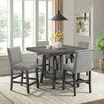 thumbnail image 2 of Picket House Furnishings Hester 5PC Counter Height Dining Set in Gray, 2 of 14
