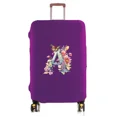 thumbnail image 3 of Travel Luggage Cover Baggage Suitcase Protector Washable Reusable Dustproof Scratch-proof Suitcase Cover Butterfly Print Pattern 8butterfly letter X M, 3 of 6