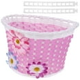 thumbnail image 2 of MasteelfCA Kids Basket Front Handlebar Baskets Bike Storage Baskets Cycling with Flowers, 2 of 8