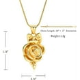 thumbnail image 2 of Rose Floer Cremation Jewelry Urn Pendant Necklace Pet Cremation Ash Urn Jewelry Ashes Mini Keepsake, 2 of 7