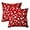 Red, variant on Wehilion Pillow Covers Soft Faux Fur Pillow Cases Covers with Silver Snowflake Glitter Cute Cushions for Couch Sofa Bed Girls Room, Christmas Set of 2 Decorative Throw