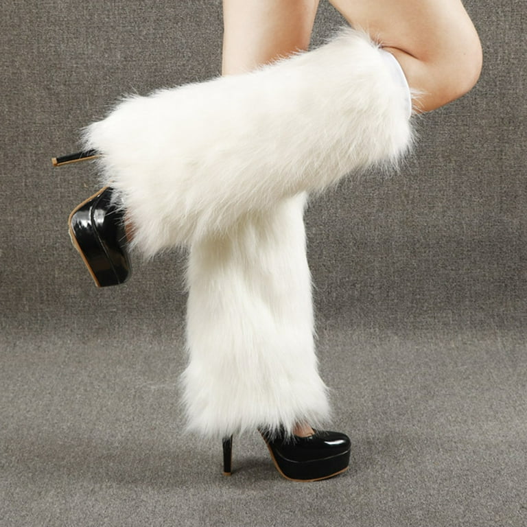 Faux Fur Leg Warmers – It Girl Aesthetic