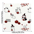 thumbnail image 7 of MYUNNIL Halloween Ghost Throw Blanket, 59 x 39 Inch Soft Comfact Ghost Pumpkin Maple Leaf Pattern Fleece Blanket, Fall Adorable Durable Decorative Cushion for Sofa Bedroom Office Supply, White, 7 of 7