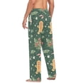 thumbnail image 3 of FORMRS Mens Pajama Pants with Pockets Sleepwear Lounge Bottoms Sizes S-2XL, Christmas Gingerbread, 3 of 7