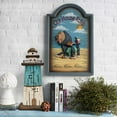 thumbnail image 3 of Wooden Rustic Lighthouse Nautical Tabletop Decoration Beach Themed Decor, 3 of 6