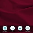 thumbnail image 4 of Superior Egyptian Cotton 300 Thread Count Pillowcases, Set of 2, King, Burgundy, 4 of 5