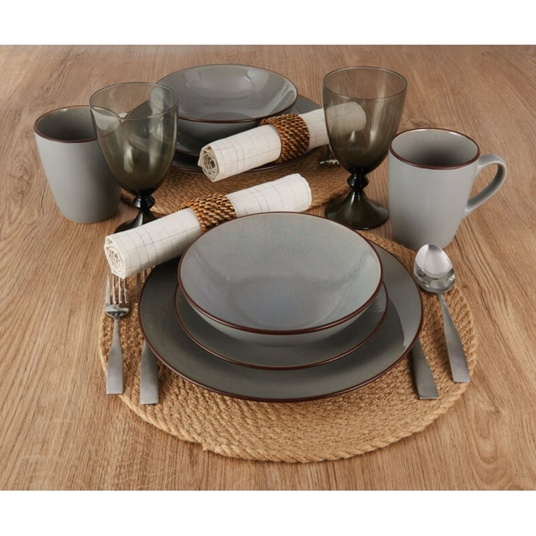 Pfaltzgraff® Pierce Gray 16-Piece Dinnerware Set Stoneware