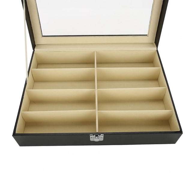 Domqga Glasses Storage Box, Moist-proof Box Organizer, For Home Glasses Shop