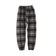 thumbnail image 2 of Spazoro Toddler Girls Boys Sweatpants, Baggy Long Sleeve Elastic Waist Plaid Casual Jogger for Homewears Black Size 4-5T, 2 of 3