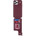thumbnail image 6 of for iPhone 15 Pro Magsafe Case with Card Holder,Wallet Phone Case for Women,Zipper PU Leather Cover,Snap Clasp,Cute Purse Gift for iPhone 15 Pro 6.1" (Wine Red), 6 of 17