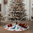 thumbnail image 6 of Bingfone Christmas Tree Skirt Mat Christmas Decoration Interior 30"-Watercolor Nautical, 6 of 8