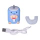 thumbnail image 3 of Cepillo de dientes automático con vibración en forma de U, impermeable, recargable, bonito cepillo de dientes electrónico para niños, color azul, 3 of 14