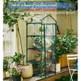 thumbnail image 4 of 4-Tier Greenhouse Replacement Cover Clear PVC Greenhouse Replacement Cover with Roll-Up Zipper Door - 27" L x 19" W x 61" H (Cover Only), 4 of 6