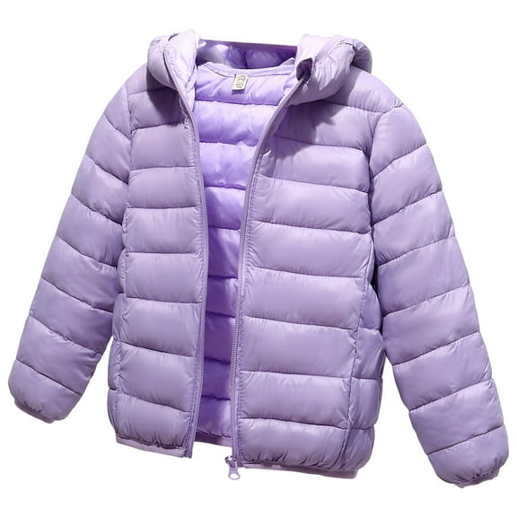 Pink Puffer Jacket Winter Clothes For Toddler Girls Kids Winter Coat Girls Puffer Jacket Baby Warm Winter Coats Boys Packable Outerwear for School And Outdoor Activities