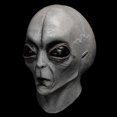 thumbnail image 2 of Máscara gris adulta alienígena del Área 51 para Halloween, 2 of 5