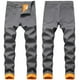 thumbnail image 1 of Pantalones vaqueros de invierno for hombre con forro polar, elásticos y térmicos, de corte regular for clima frío., 1 of 7