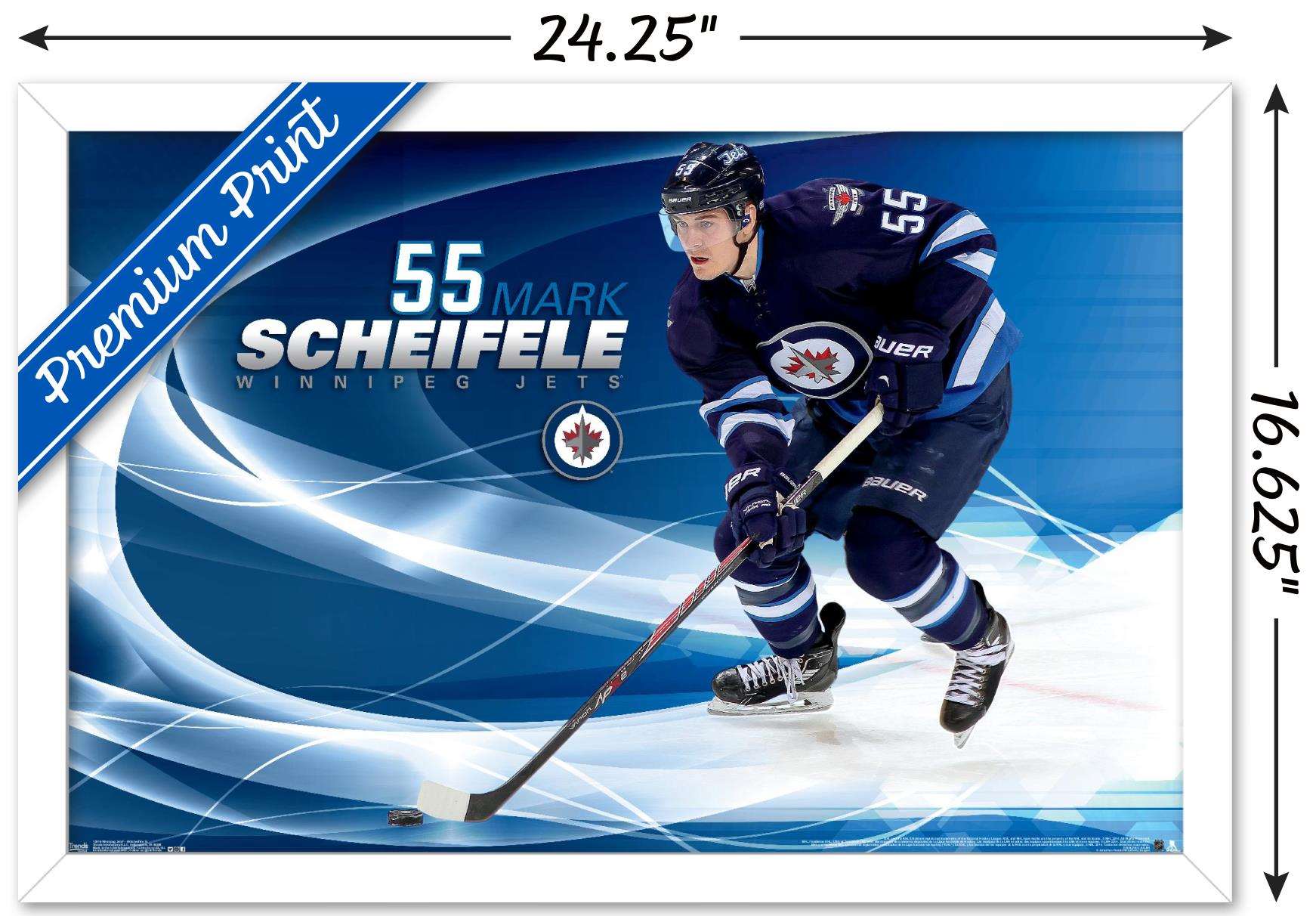 NHL Winnipeg Jets - Mark Scheifele 14 Wall Poster, 14.725" x 22.375", Framed