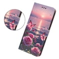 thumbnail image 5 of ShellTech Wallet Case for iPhone 17 Pro, Floral Pattern PU Leather Flip Folio TPU Interior Cover with Credit Card Holder Slots, Cash Pocket, Kickstand, Magnetic Closure & Detachable Wrist Strap,F, 5 of 8