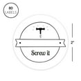 thumbnail image 5 of Koyal Wholesale Round Vinyl Drink Stickers, Screw It Blank Drink Labels for Cocktail Party, Weddings, Events 80-Pack, 5 of 5