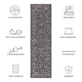 thumbnail image 6 of SAFAVIEH Courtyard Darin Traditional Indoor/Outdoor Runner, 2'3" x 6'7", Black/Ivory, 6 of 10