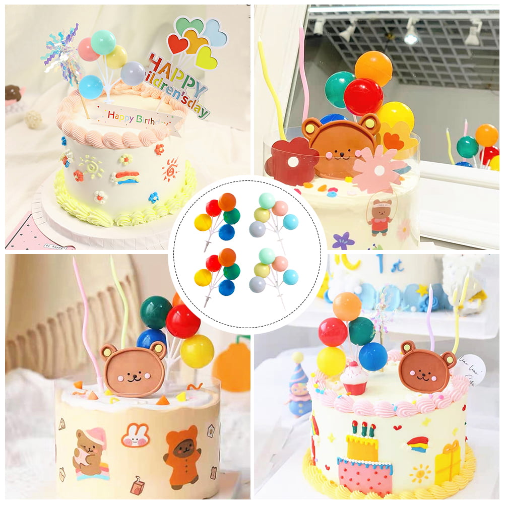Wholesale Plastic Multicolored Balloon Cluster Cake Cupcake Topper Party Cake  Decorating Supplies From m.alibaba.com