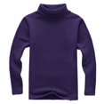 thumbnail image 3 of EnJoCho Children Unisex Solid Color T-Shirt Kids School Unifor𝗆 Long Sleeve Turtleneck T-Shirt Boys Long Sleeve Thermal Turtle Neck Sweater for Kids 4T-16 Years Soft Warm Under Shirts, 3 of 4