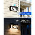 thumbnail image 5 of Yinghao Solar House Numbers Outdoor Waterproof LED Lighted Plaque, 3 Color Modes Ground-Plugged and Wall-Mounted Address Signs for Home, Yard, Garden, 5 of 10