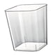 thumbnail image 4 of Cubo de basura multiusos, ligero, de lujo, decorativo, visible, 12 l Claro, 4 of 9
