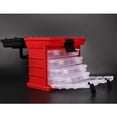 thumbnail image 4 of Caja de señuelos de pesca Perfecl Caja de almacenamiento de plástico 4 compartimentos rojo, 4 of 7